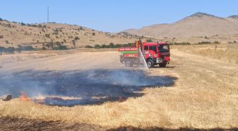 Sandıklı'da çıkan anız yangını söndürüldü