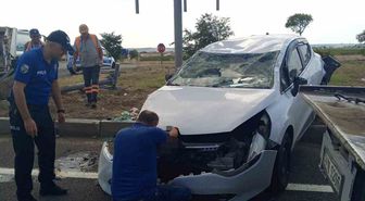 Tekirdağ’da trafik kazası: 2 yaralı