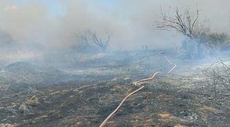 Bandırma’da arazi yangını kısa sürede söndürüldü