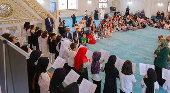 Bayburt’ta Kur’an kursu öğrencileri cami çocuk buluşmasında bir araya geldi