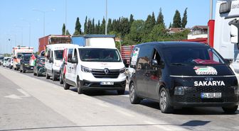 Bosna Hersek'ten hareket eden 'Filistin Konvoyu' Sakarya'ya ulaştı