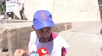 Doruk Madencilik işçileri, Ulus Meydanı'nda eylemlerini sürdürüyor: 'Bu şirket bizi sosyal hizmetlere mahkum bıraktı'
