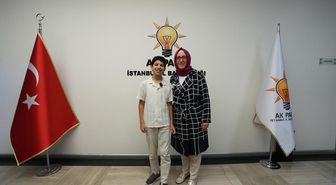 Gazze’nin çocuk elçisi Ramadan Abu Jazar, AK Parti İstanbul İl Başkanlığını ziyaret etti