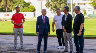 Kırklareli Valisi Turan, Atatürk Stadyumu yenileme çalışmalarını inceledi
