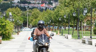 Motosikletiyle 53 ili gezen Ümran Özkan 81 ili tamamlamak istiyor