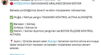 Muğla’daki yangınlarda 5 bin hektardan fazla alan zarar gördü