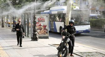 Ankara Büyükşehir Belediyesi, Kızılay'a serinletme sistemi kurdu