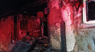 Çorum'da çıkan yangında 2 ev kullanılamaz hale geldi