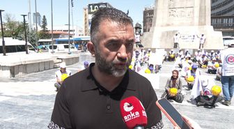 Doruk Madencilik işçilerinin, Ulus Meydanı'ndaki oturma eylemi sürüyor: 'Ankara'nın göbeğindeyiz. Buradan başka nereye gideceğiz?'