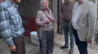 AK Parti Kırıkkale Milletvekili Kaplan'dan evi yanan aileye ziyaret