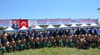 Başçiftlik'te Şehit Tümgeneral Aydoğan Aydın Karakucak Güreşleri düzenlendi
