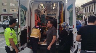 Boyabat'ta elektrikli bisikletin çarptığı kadın yaralandı