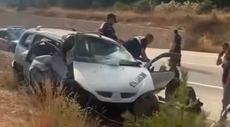 Bursa’da takla atan araçtaki çift yaşamını yitirdi