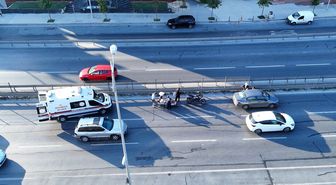 Büyükçekmece E-5’te trafiği kilitleyen kaza
