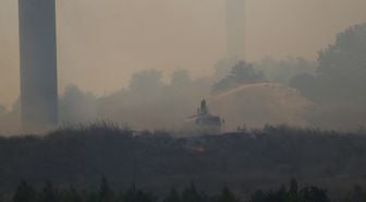 Çanakkale'de ormanlık alanda yangın çıktı