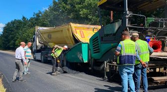 Kırklareli'nde köy yolları asfaltlanıyor