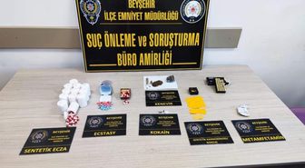 Konya’da eve düzenlenen operasyonda uyuşturucu ve mermi çıktı