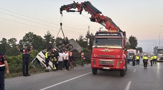 Samsun’da özel halk otobüsü şarampole devrildi: 21 yaralı