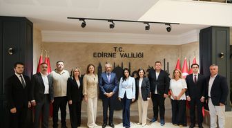 AK Parti heyetinden Edirne Valisi'ne ziyaret