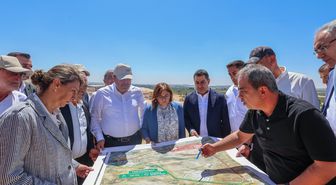 Başkan Şahin, Mavikent-Havalimanı yolu çalışmalarını inceledi