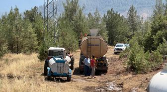 Orhaneli'de Orman Yangını Kısa Sürede Söndürüldü
