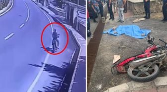 Devrilen motosikletin 14 yaşındaki sürücüsü öldü