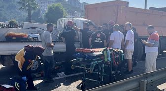 Giresun'da kamyonet-kamyon çarpışması: 1 ölü, 2 yaralı