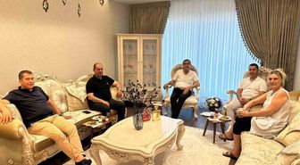 Milletvekili Bozgeyik, duayen gazeteci Ali Babat'ı evinde ziyaret etti