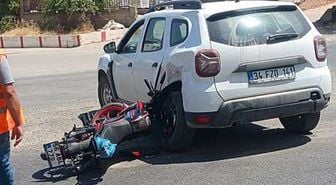 Siirt'te Motosiklet ve Otomobil Çarpıştı: 1 Yaralı