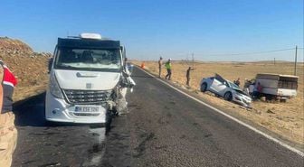Siverek'te kafa kafaya kaza: 3 yaralı