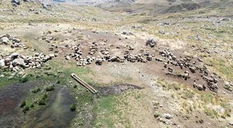 Adıyaman'ın yüksek rakımlı yaylalarında göçerlerin üretim mesaisi