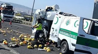 Kahramankazan'da zincirleme kamyonet kazası: 1 ölü, 2 yaralı