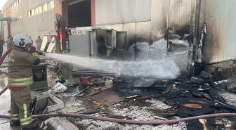 Hatay'da Mobilya Atölyesinde Yangın