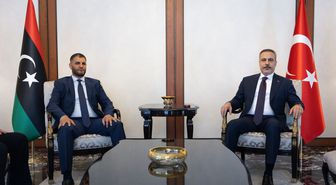 Fidan, Libya İçişleri Bakan Vekili Trabelsi ile Ankara'da Görüştü