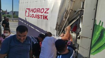 Sungurlu'da kamyon-tır çarpıştı: 1 ölü, 1 yaralı