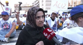 Madenci işçilerin eylemine ailelerinden destek: 'Çok mağduruz'
