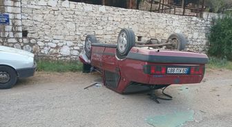 Aydın'da motosikletten kaçış ters dönüşle bitti: 1 yaralı