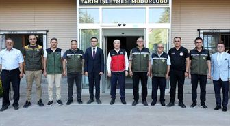 Vali Akın Gözlü Tarım İşletmesini Ziyaret Etti