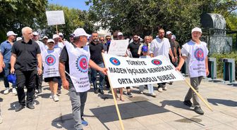 Maden işçilerinden Ankara'da hak mücadelesi