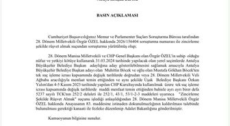 Özgür Özel ve Veli Ağbaba için fezleke
