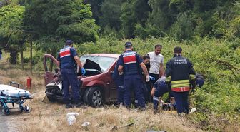 Samsun'da Kamyon ile Otomobil Çarpıştı: 2 Yaralı