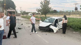 Ankara’da kontrolden çıkan otomobil takla attı: 2 yaralı