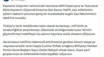 Erdoğan'dan Milli Dayanışma Kanun Teklifi açıklaması