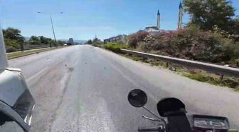 Kamyonun çarptığı motosiklette tek kusur sürücüde