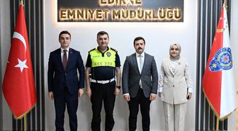 Yeni Kaymakamlardan Emniyet Müdürü Ayhan'a Ziyaret