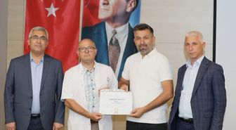 Tıbbi Sekreter İshak Orman'a Teşekkür Belgesi