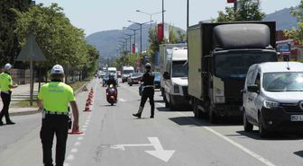 Ordu'da trafik denetimlerinde 3 bin 47 sürücüye işlem