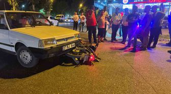 Şanlıurfa'da motosiklet-otomobil çarpıştı: 1 yaralı
