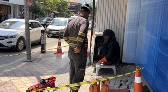 Trafo yangınında ATM'den para çekme ısrarı