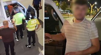 Alkollü ve ehliyetsiz sürücünün 'Aracım arızalandı' oyununu polis bozdu
